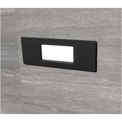 NINA 150 FARETTO RETTANGOLARE DA INCASSO IP55 IN RESINA 3 COLORI MADE IN ITALY DARK LIGHT - Cristalensi Shop Online