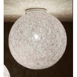 NIDO XL PLAFONIERA IN CORDA BIANCA INCOLLATA DIAMETRO 50 CM DI ILLUMINANDO Illuminando - Cristalensi Shop Online