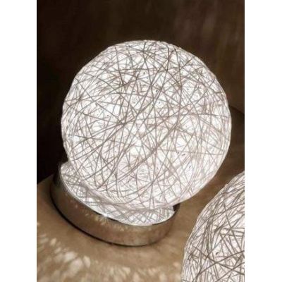 NIDO PICCOLO ABAT-JOUR IN CORDA BIANCA DIAMETRO 13 CM. DI ILLUMINANDO Illuminando - Cristalensi Shop Online