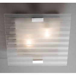 LINEAR MEDIA PLAFONIERA IN VETRO SERIGRAFATO 40X40 CM ECONOMICA Illuminando - Cristalensi Shop Online 2