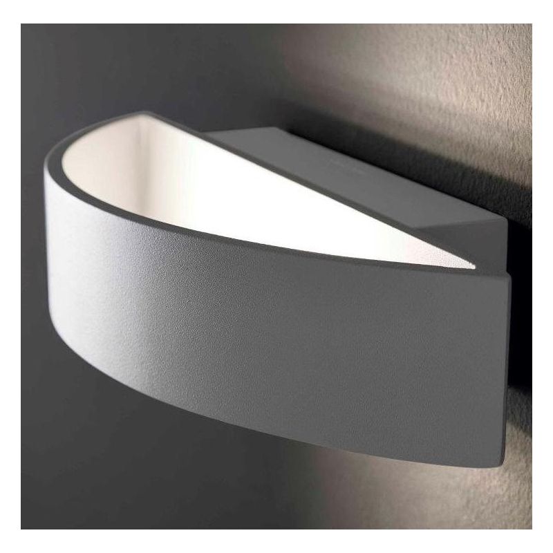 CLEO GRANDE APPLIQUE IN METALLO BIANCO CON LED DA 18W 1530 LUMEN Illuminando - Cristalensi Shop Online