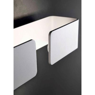 SIPARIO PICCOLO APPLIQUE METALLO BIANCO CON LED INTEGRATO DA 6W DI ILLUMINANDO Illuminando - Cristalensi Shop Online