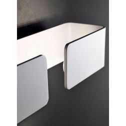 SIPARIO GRANDE APPLIQUE METALLO BIANCO CON LED INTEGRATO DA 12W Illuminando - Cristalensi Shop Online 2