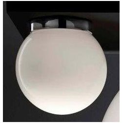SFERA PICCOLA PLAFONIERA IN VETRO BIANCO LUCIDO MONTATURA CROMO DIAMETRO 15 CM Illuminando - Cristalensi Shop Online 2