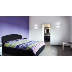 8342 APPLIQUE DA PARETE IN CERAMICA EFFETTO GESSO VERNICIABILE BIEMISSIONE DI LUCE 9010 BELFIORE - Cristalensi Shop Online 2