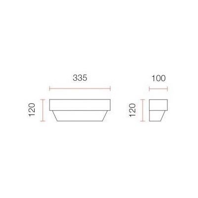 8342 APPLIQUE DA PARETE IN CERAMICA EFFETTO GESSO VERNICIABILE BIEMISSIONE DI LUCE 9010 BELFIORE - Cristalensi Shop Online