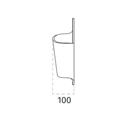 2498 APPLIQUE SINUOSA IN CERAMICA EFFETTO GESSO VERNICIABILE BIEMISSIONE DI LUCE 9010 BELFIORE - Cristalensi Shop Online