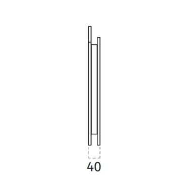 2519 APPLIQUE MODERNA IN CRISTALY VERNICIABILE LED 10,5W ORIGINALE 9010 BELFIORE - Cristalensi Shop Online