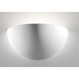 7156 APPLIQUE A VASCHETTA IN CERAMICA EFFETTO GESSO VERNICIABILE MADE IN ITALY 9010 BELFIORE - Cristalensi Shop Online