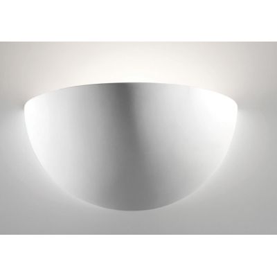 7156 APPLIQUE A VASCHETTA IN CERAMICA EFFETTO GESSO VERNICIABILE MADE IN ITALY 9010 BELFIORE - Cristalensi Shop Online