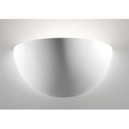 7157 APPLIQUE A VASCHETTA IN CERAMICA EFFETTO GESSO VERNICIABILE MADE IN ITALY 9010 BELFIORE - Cristalensi Shop Online