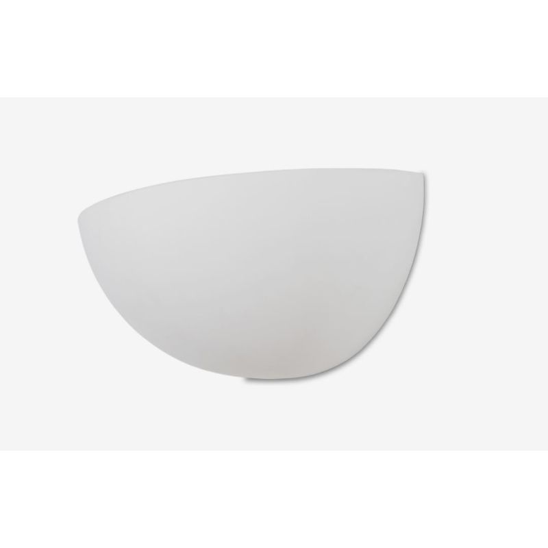 7157 APPLIQUE A VASCHETTA IN CERAMICA EFFETTO GESSO VERNICIABILE MADE IN ITALY 9010 BELFIORE - Cristalensi Shop Online