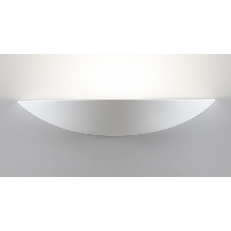 7576 APPLIQUE IN CERAMICA EFFETTO GESSO VERNICIABILE L34 CM MADE IN ITALY 9010 BELFIORE - Cristalensi Shop Online