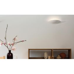 7576 APPLIQUE IN CERAMICA EFFETTO GESSO VERNICIABILE L34 CM MADE IN ITALY 9010 BELFIORE - Cristalensi Shop Online 2