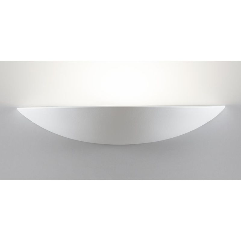 7578 APPLIQUE IN CERAMICA EFFETTO GESSO VERNICIABILE L60 CM MADE IN ITALY 9010 BELFIORE - Cristalensi Shop Online