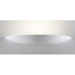 8338 APPLIQUE IN CERAMICA EFFETTO GESSO VERNICIABILE L80 CM MADE IN ITALY 9010 BELFIORE - Cristalensi Shop Online