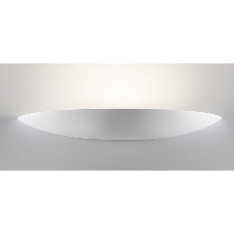 8338 APPLIQUE IN CERAMICA EFFETTO GESSO VERNICIABILE L80 CM MADE IN ITALY 9010 BELFIORE - Cristalensi Shop Online