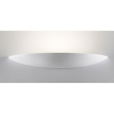 8338 APPLIQUE IN CERAMICA EFFETTO GESSO VERNICIABILE L80 CM MADE IN ITALY 9010 BELFIORE - Cristalensi Shop Online