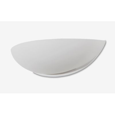 8235 APPLIQUE IN CERAMICA EFFETTO GESSO VERNICIABILE L31 CM BIEMISSIONE MADE IN ITALY 9010 BELFIORE - Cristalensi Shop Online