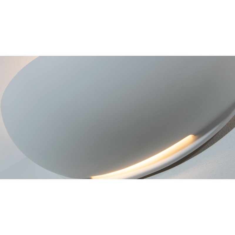 8235 APPLIQUE IN CERAMICA EFFETTO GESSO VERNICIABILE L31 CM BIEMISSIONE MADE IN ITALY 9010 BELFIORE - Cristalensi Shop Online
