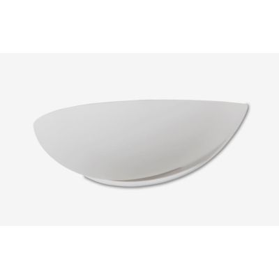 8411 APPLIQUE IN CERAMICA EFFETTO GESSO VERNICIABILE L46 CM BIEMISSIONE MADE IN ITALY 9010 BELFIORE - Cristalensi Shop Online