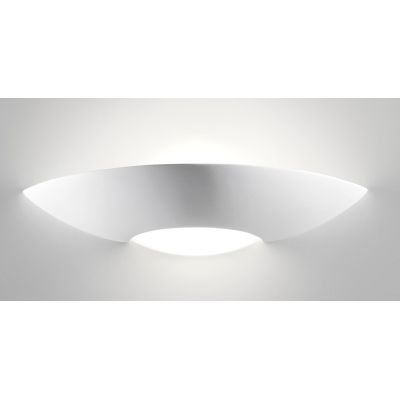 7946 APPLIQUE IN CERAMICA EFFETTO GESSO BIEMISSIONE DIFFUSORE IN VETRO MADE IN ITALY 9010 BELFIORE - Cristalensi Shop Online