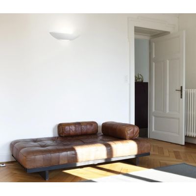 7946 APPLIQUE IN CERAMICA EFFETTO GESSO BIEMISSIONE DIFFUSORE IN VETRO MADE IN ITALY 9010 BELFIORE - Cristalensi Shop Online