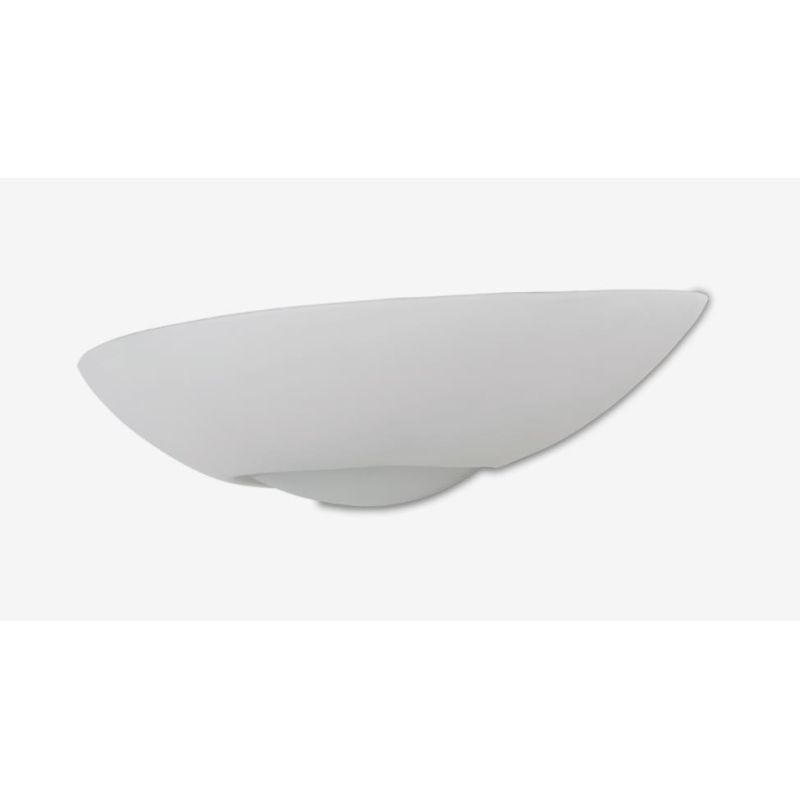 7946 APPLIQUE IN CERAMICA EFFETTO GESSO BIEMISSIONE DIFFUSORE IN VETRO MADE IN ITALY 9010 BELFIORE - Cristalensi Shop Online
