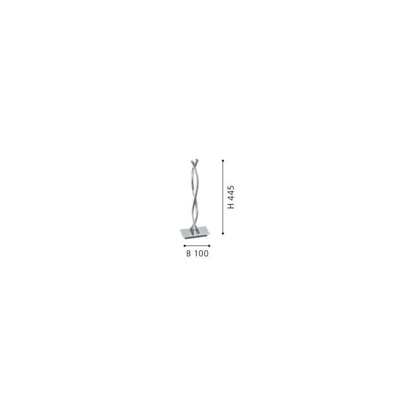 LASANA 2 LAMPADA DA TAVOLO IN METALLO CROMATO A LED INTEGRATO DA 10W EGLO - Cristalensi Shop Online