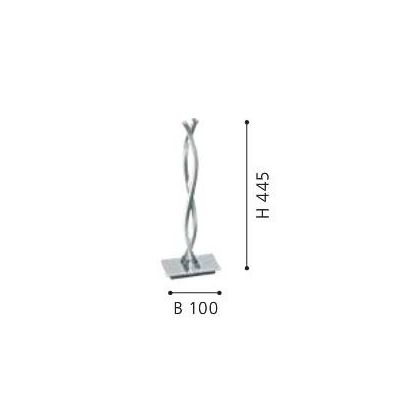 LASANA 2 LAMPADA DA TAVOLO IN METALLO CROMATO A LED INTEGRATO DA 10W EGLO - Cristalensi Shop Online