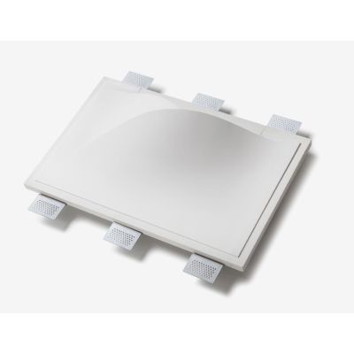 2372B INCASSO IN CRISTALY VERNICIABILE LED INTEGRATO DA 13W MADE IN ITALY 9010 BELFIORE - Cristalensi Shop Online