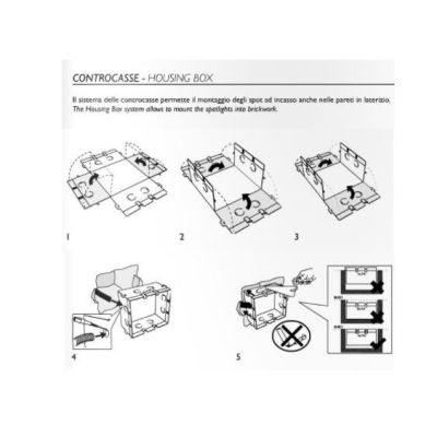 023.4008 CONTROCASSA PER MURATURA PER INCASSO 2372B DELLA BELFIORE 9010 9010 BELFIORE - Cristalensi Shop Online
