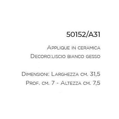 APPLIQUE CLASSICA RETTANGOLARE LISCIA IN TERRACOTTA PRODOTTO IN ITALIA IMAS - Cristalensi Shop Online