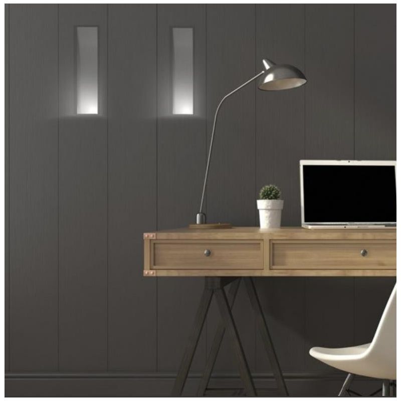 2414B INCASSO IN CRISTALY VERNICIABILE CON LUCE ORIENTATA ATTACCO GU10 MADE IN ITALY 9010 BELFIORE - Cristalensi Shop Online