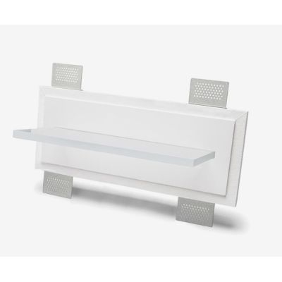 2484A INCASSO CON MENSOLA IN CRISTALY VERNICIABILE LED 5,5W L40 CM MADE IN ITALY 9010 BELFIORE - Cristalensi Shop Online