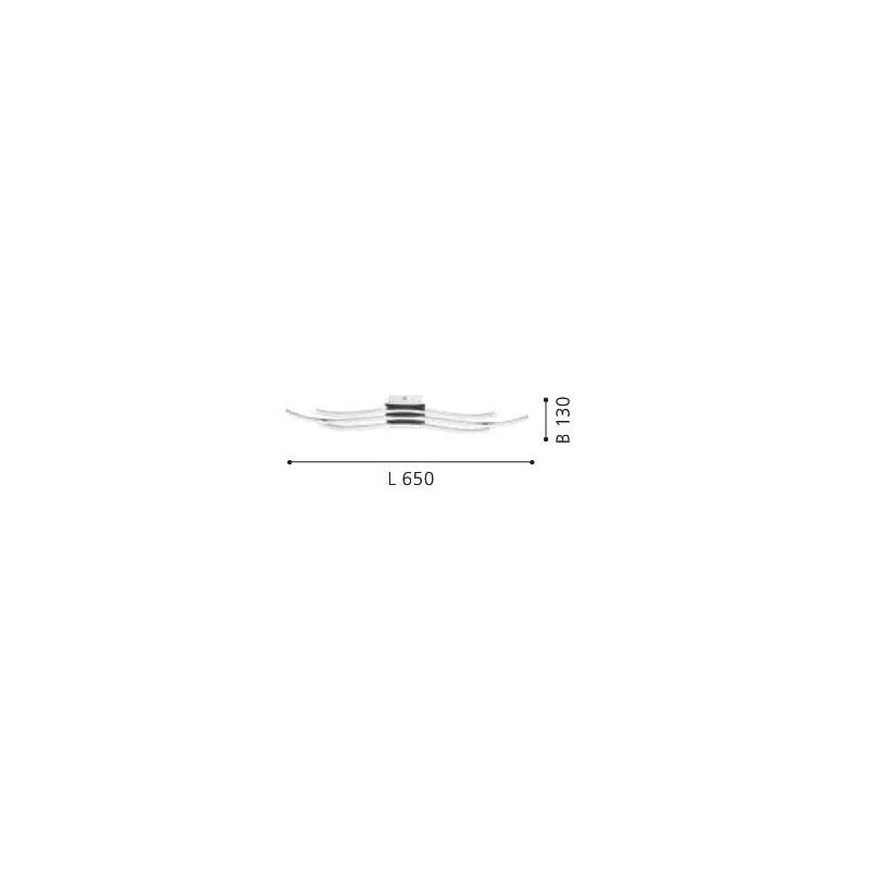 RONCADE PLAFONIERA IN METALLO CROMATO A LED INTEGRATO DA 26W MODERNA EGLO - Cristalensi Shop Online