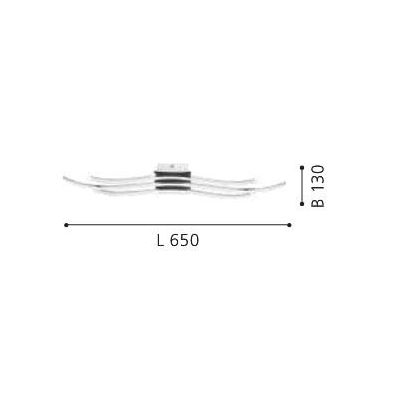 RONCADE PLAFONIERA IN METALLO CROMATO A LED INTEGRATO DA 26W MODERNA EGLO - Cristalensi Shop Online