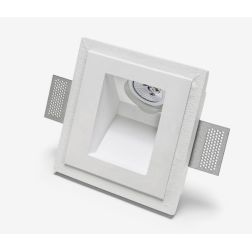 4179 FARETTO DA INCASSO IN CRISTALY VERNICIABILE ATTACCO GU10 LUCE INCLINATA MADE IN ITALY 9010 BELFIORE - Cristalensi Shop Onli