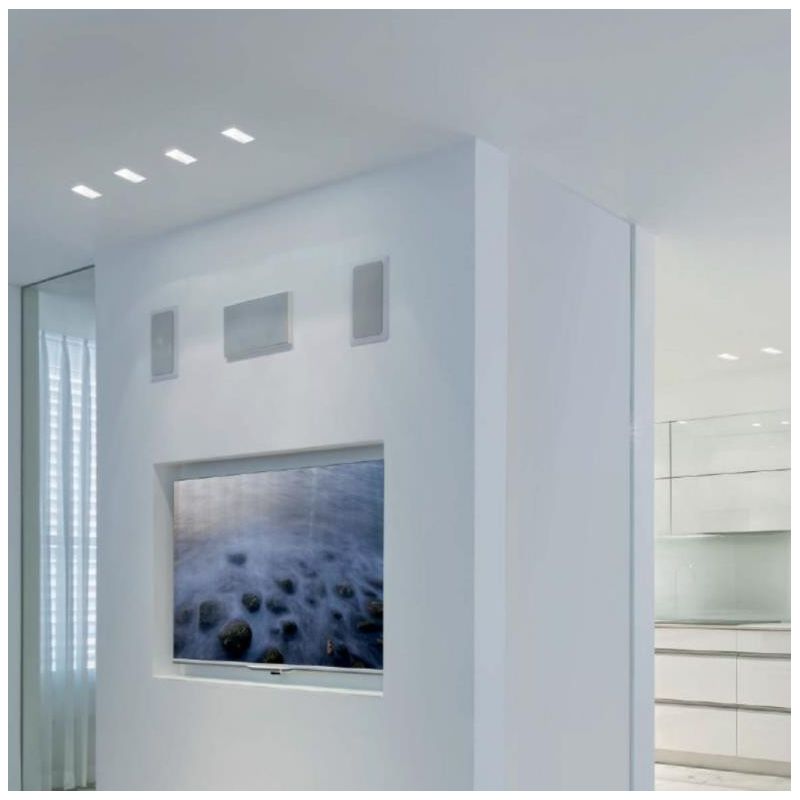 4179 FARETTO DA INCASSO IN CRISTALY VERNICIABILE ATTACCO GU10 LUCE INCLINATA MADE IN ITALY 9010 BELFIORE - Cristalensi Shop Onli