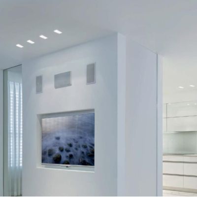 4179 FARETTO DA INCASSO IN CRISTALY VERNICIABILE ATTACCO GU10 LUCE INCLINATA MADE IN ITALY 9010 BELFIORE - Cristalensi Shop Onli