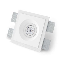 4216 INCASSO A PLAFONE IN CRISTALY VERNICIABILE LUCE ORIENTABILE ATTACCO GU10 MADE IN ITALY 9010 BELFIORE - Cristalensi Shop Onl