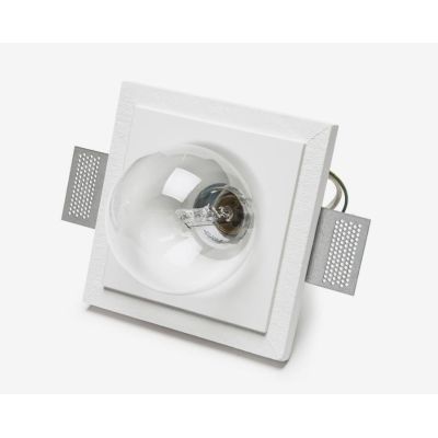 4218A INCASSO A PLAFONE IN CRISTALY VERNICIABILE LAMPADINA E27 MADE IN ITALY 9010 BELFIORE - Cristalensi Shop Online