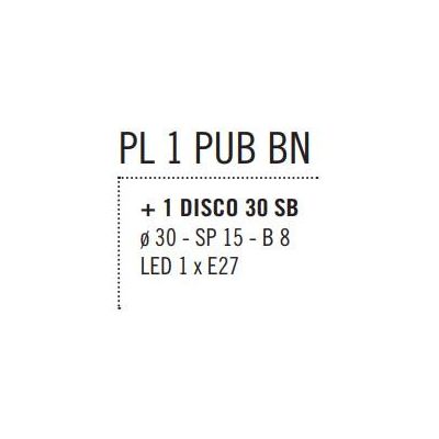 PUB PLAFONIERA MODERNA METALLO BIANCO E PIATTO D30 CM 3 COLORI MADE IN ITALY Illuminando - Cristalensi Shop Online