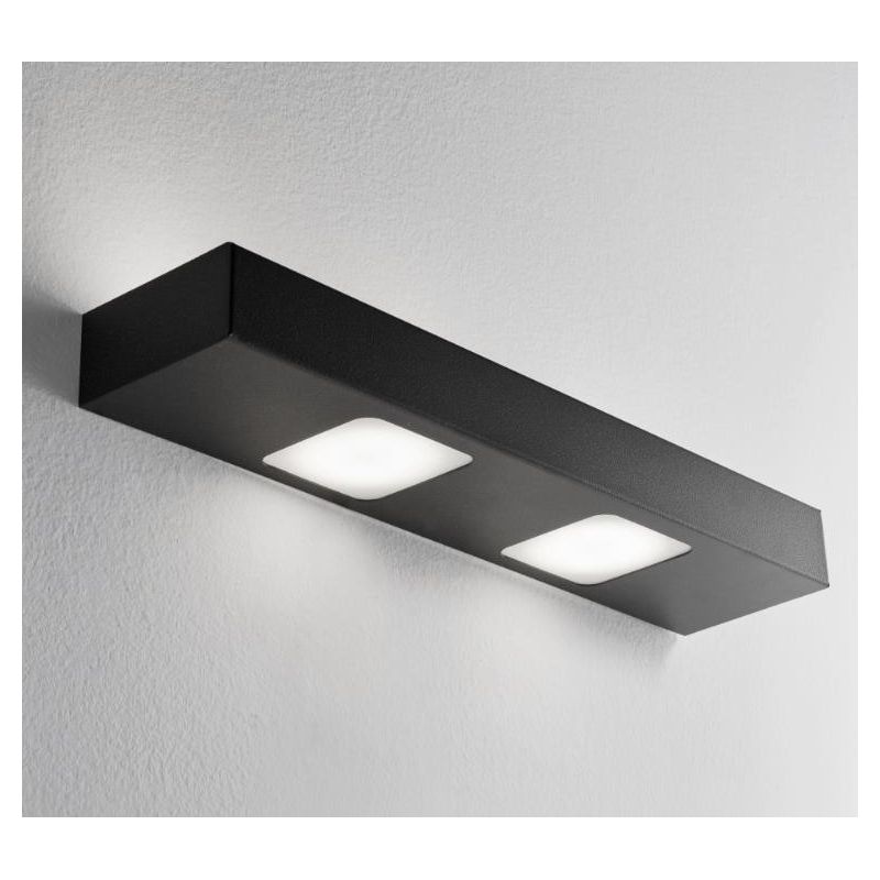 UP DOWN APPLIQUE CM 44 IN METALLO BIANCO, ANTRACITE O SABBIA CON BIEMISSIONE DI LUCE DI ILLUMINANDO Illuminando - Cristalensi Sh