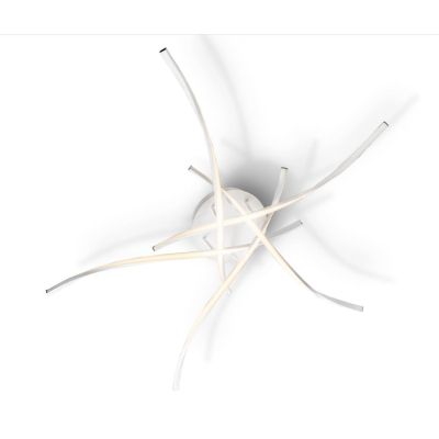 SAMURAI PLAFONIERA MODERNA LED 66W LUCE 3000K METALLO BIANCO DIAMETRO CM 130 Illuminando - Cristalensi Shop Online