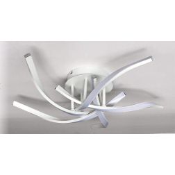 SAMURAI PLAFONIERA MODERNA LED 66W LUCE 3000K METALLO BIANCO DIAMETRO CM 130 Illuminando - Cristalensi Shop Online 2