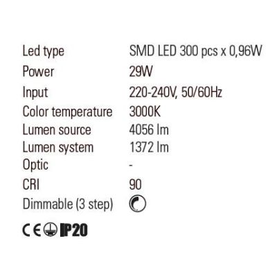 CRONOS APPLIQUE MODERNA AD ANELLO BRONZO,BIANCA O NERA LED 29W LUCE 3000K DIMMERABILE Redo Group - Cristalensi Shop Online