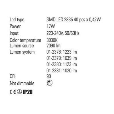 XAVIER APPLIQUE MODERNA CON 2 FASCE LED 17W LUCE 3000K IN METALLO 4 COLORI Redo Group - Cristalensi Shop Online