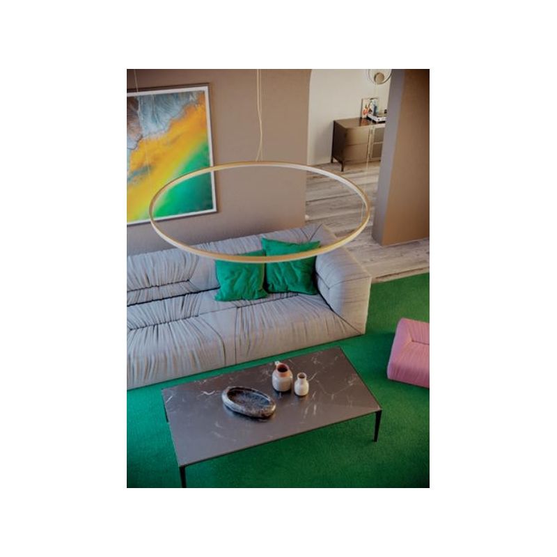 ORBIT SOSPENSIONE SINGOLA CON ANELLO DI 120 CM LED 76W DIMMERABILE 3 COLORI Redo Group - Cristalensi Shop Online