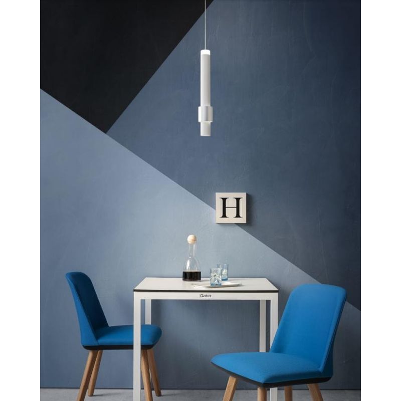 TYCON SOSPENSIONE CILINDRICA 3 COLORI LED 6W LUCE 3000K MODERNA LUCE DIRETTA E INDIRETTA Redo Group - Cristalensi Shop Online